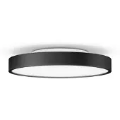 SERIEN LIGHTING Plafonnier , dimmable, Noir, Salon / séjour, Aluminium