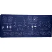Stor Tapis De Sol Xl Bleu Casque Et Stormtrooper Tie Fighter 35x80 Cm