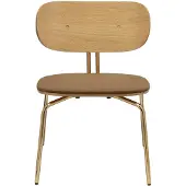 UMAGE Curious Chaise de Salon Sugar Brown | Brass