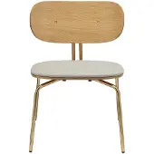 UMAGE Curious Chaise de Salon White Sands | Brass