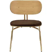 UMAGE Curious Chaise de Salon Teddy Brown | Brass