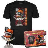Funko POP! Pop! Chainsaw Man - Leaping Figurine z Serii POP & Tee, Winylowa Figurki