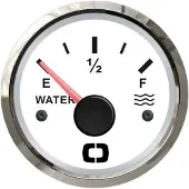 Osculati Indicateur de niveau d'eau 240/33 ohm blanc/poli , 1 pièce