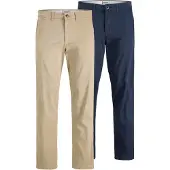Jack & Jones Pantalon chino 'JPSTKane Dave' sable / bleu marine