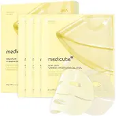 Medicube Kojic Acid Turmeric Brightening Gel Mask masque hydratant illuminateur texture gel 4 pcs