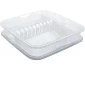 Rotho Gouttoir À Vaisselle Géométrique Transparent