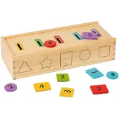 Bigjigs Boîte de tri en bois, 27 pièces.