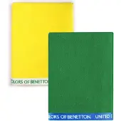 Benetton Pk3264 90x160 Cm Bath Towel 2 Units Vert,Jaune