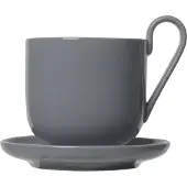 Blomus Tasse de Café Ro Sharkskin Gris (Lot de 2)