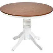 Beliani Table De Repas Akron Frêne Marron 100 Cm 100 Cm Bois