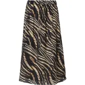 Comma Jupe beige / marron / noir
