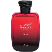 Rasasi Hawas Fire Eau De Parfum Homme Spray 100ML (3,4 Oz) - Parfum Arabe Audacieux Pour Hommes Avec Une Essence Ardente - Offrez-vous Un Parfum