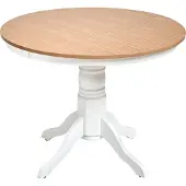 Beliani Table De Repas Akron Frêne Clair 100 Cm 100 Cm Bois