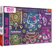 Trefl Puzzle - 500 - Néon Hello Kitty 37523