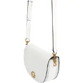 GUESS Sac à bandoulière Danna Saddle Bag white