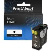 PrintAbout Cartouche compatible pour Epson T7608 - Noir mat