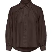 ONLY Chemisier 'ONLRiver' brun foncé