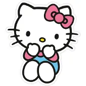 Hello Kitty Sanrio Coussin décoratif Hello Kitty Blue Pants 36 cm (32.50 x 30.10 cm)