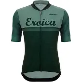 Santini Eroica Valle Short Sleeve Jersey Vert 4XL Homme