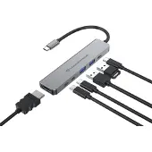 Conceptronic DONN33G station d'accueil Avec fil USB 3.2 Gen 1 (3.1 Gen 1) Type-C Argent