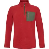 Protest Care Half Zip Long Sleeve T-shirt Rouge M Homme