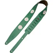 Levy's In Bloom Daisy Chain Green Courroie de guitare