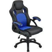 Juskys Chaise de bureau / Chaise de jeu - Montréal - Bleu