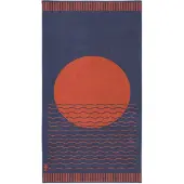 Seahorse Serviette de Plage Seahorse Sunny Waves Blue