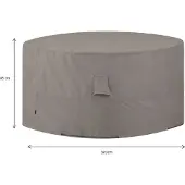Madison Housse Meubles de Jardin Madison Grey Round 320x320x85 cm