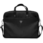 GUESS Torba GUCB15PSATLK 16" czarny/ black Saffiano Triangle Logo, Sac pour notebook, Noir
