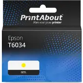 PrintAbout Cartouche compatible pour Epson T6034 - Jaune - Grande capacité