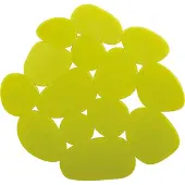 MSV Lot de 4 Tapis antiderapants de douche ou baignoire PVC GALETS 12x13cm Vert Anis