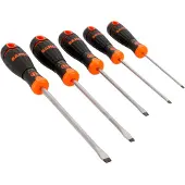 Bahco Jeu De Tournevis Fit With Rubber Handle 5 Unités