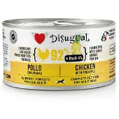Disugual Aliment Humide Pour Chiens Aux Fruits Poulet Et Ananas 12x150g