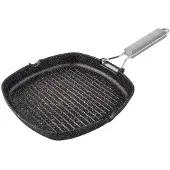 Supreme Poignée De Gril En Pierre Pliable à Rayures 20 Cm