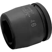 Bahco Douille de force 1-1/2", hexagonale, 50 mm, phosphatée (50 mm)