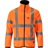 Mascot Fleece Jumper With Zipper Orange M