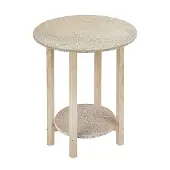 Wellhome Table De Brancard Gazte Finition Sans Vernis 40x40x75 Cm