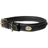 Dyon Plaited Dog Collar Noir XS