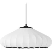 Beliani Lampe à suspendre Blanc avec abat-jour en nylon Design moderne Éclairage Lampe à suspendre Salle à manger Salon Chambre à coucher
