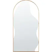 Beliani Miroir COLOMBIER Métal Doré