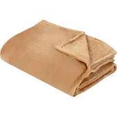Beliani Couverture BAYBURT 150 x 200 cm Beige sable