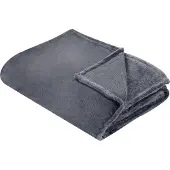 Beliani Couverture Bayburt 200 X 220 Cm Gris