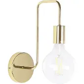 Beliani Applique en métal doré avec structure en métal brillant