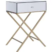 Beliani Table D'appoint Argenté Vivy