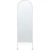 Beliani Miroir JARNAGES Métal Blanc