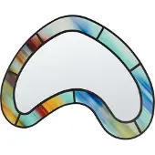 Beliani Miroir BOUVRON Multicolore