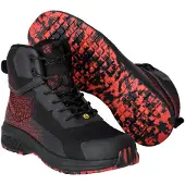 Mascot S3S Botte de Sécurité "F1503-909" Footwear Accelerate - Noir/Rouge Traffic 1049