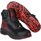 Mascot S3S Botte de Sécurité "F1502-909" Footwear Accelerate - Noir/Rouge Trafic 1044