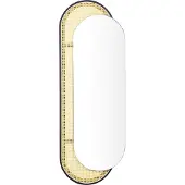 Beliani Miroir CREIL Rotin Naturel